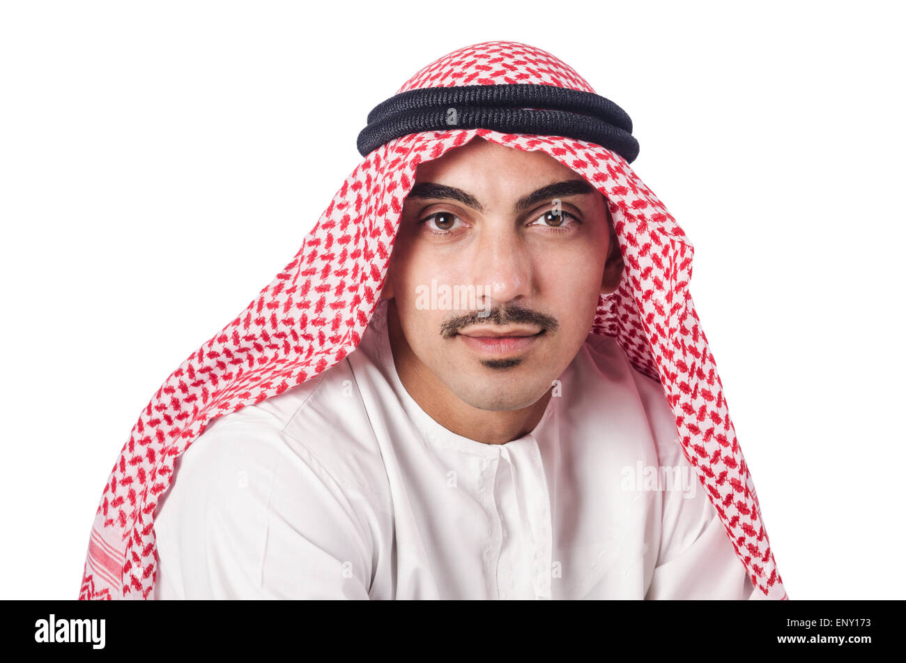 Diversity concept with arab on white Stock Photo - Alamy