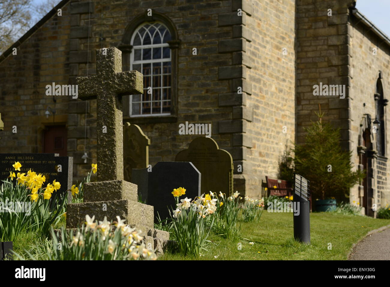 A view of the wonderful church at Addingham, West Yorkshire with the