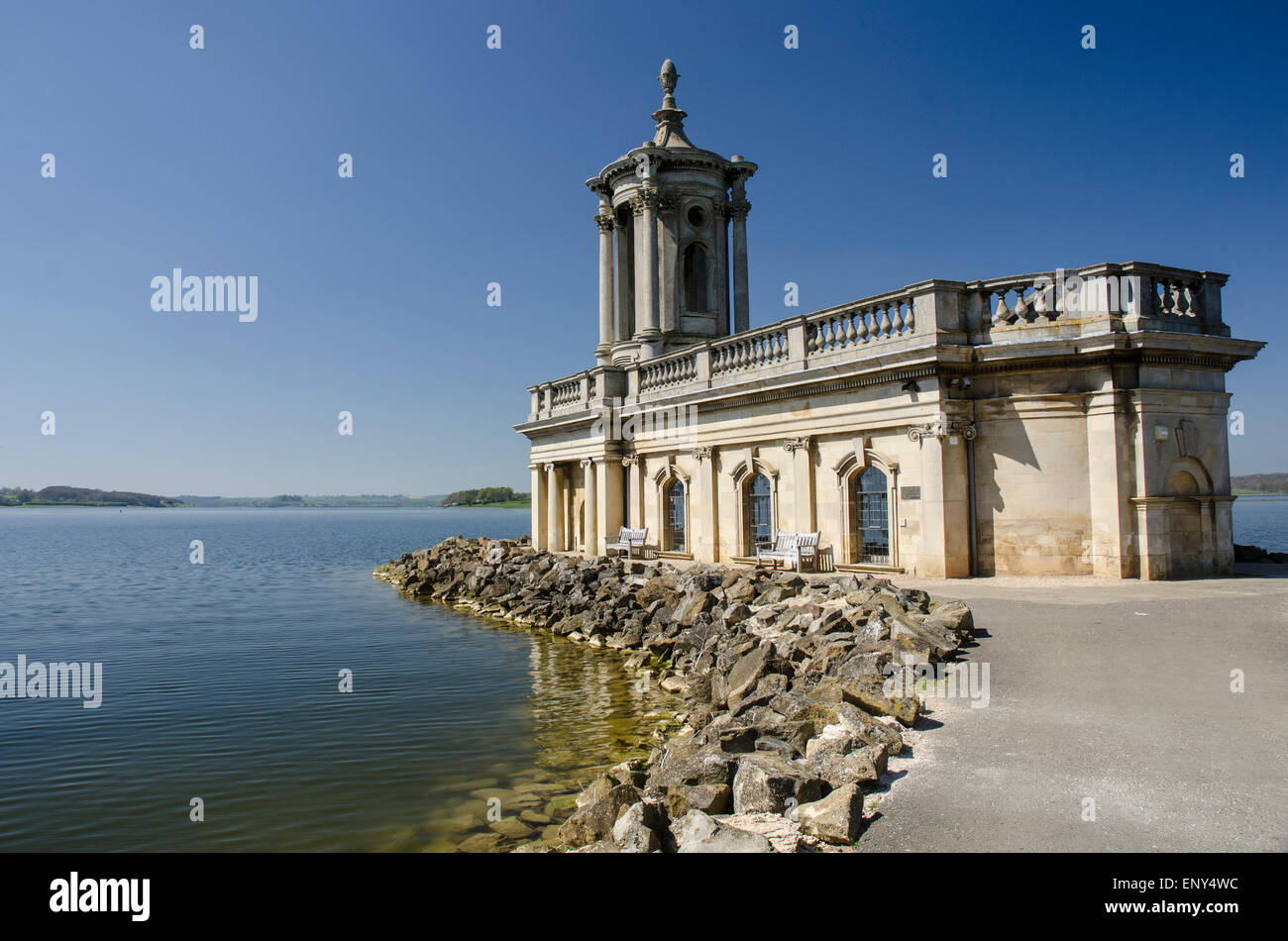 Normanton Church Rutland Water Stock Photo - Alamy