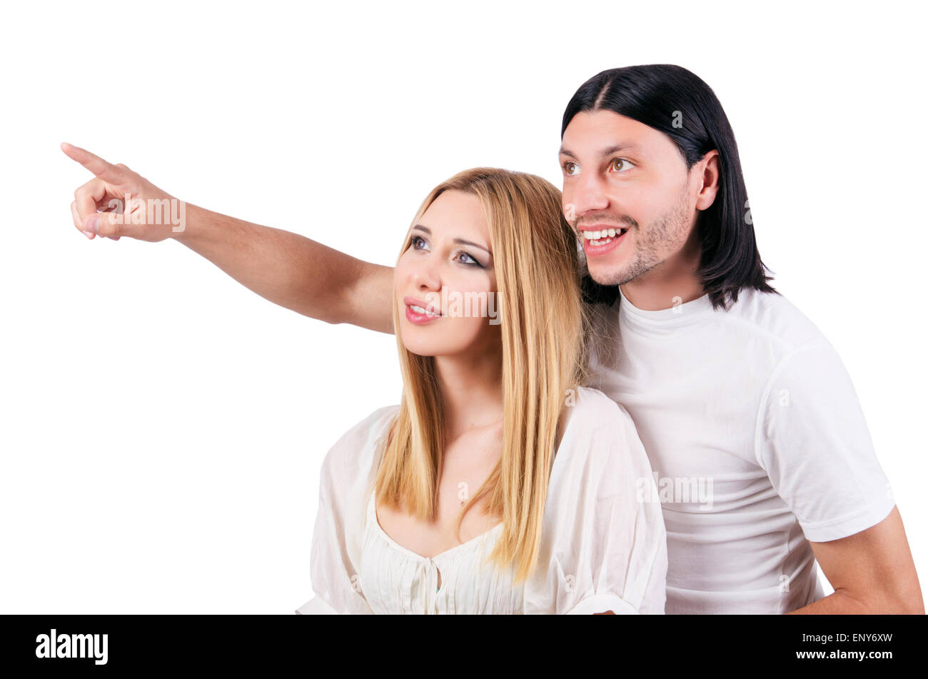 Pair of man and woman in love Stock Photo - Alamy