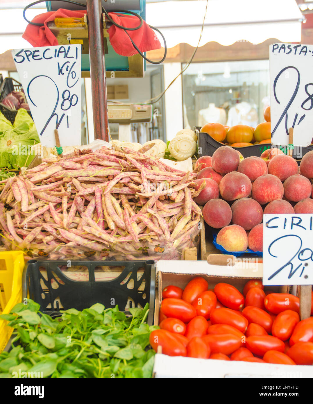 Fruits and vegetables at the market stall Stock Photo - Alamy