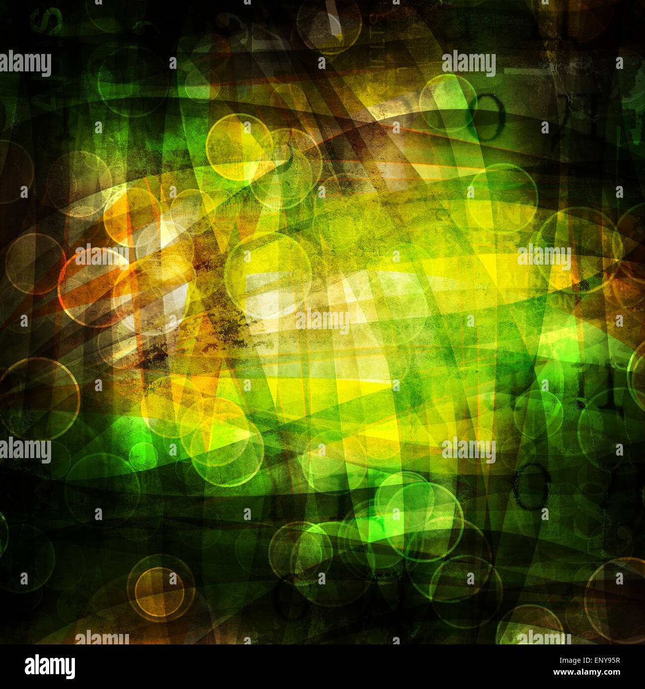 Grunge abstract background with old torn posters Stock Photo