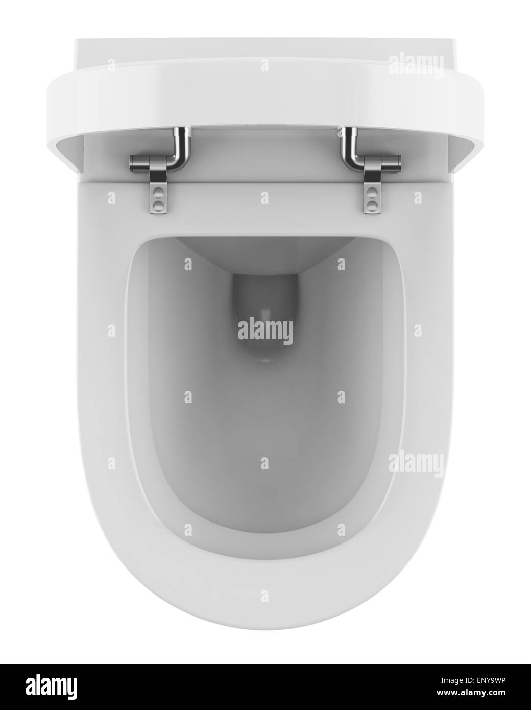 top view of modern toilet bowl isolated on white Stock Photo Alamy