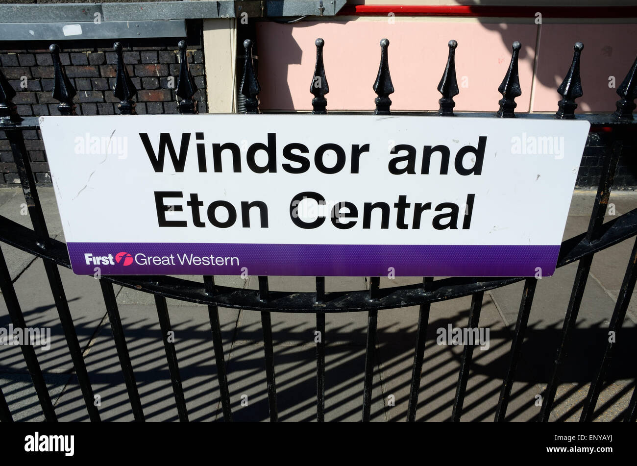 Windsor and Eton Central Station Sign Stock Photo Alamy Windsor and Eton Central Station Sign Stock Photo Alamy