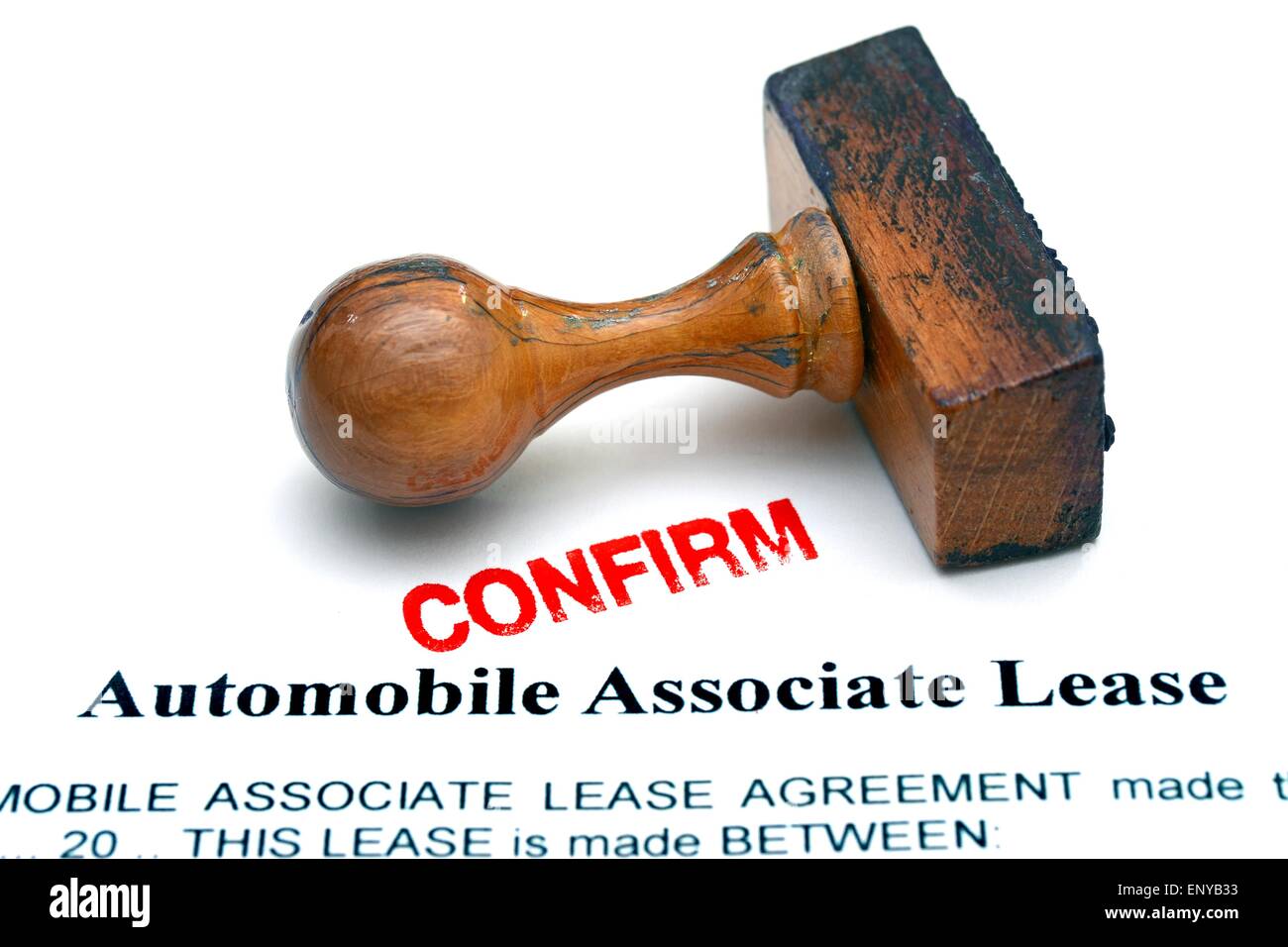 Automobile associate lease Stock Photo