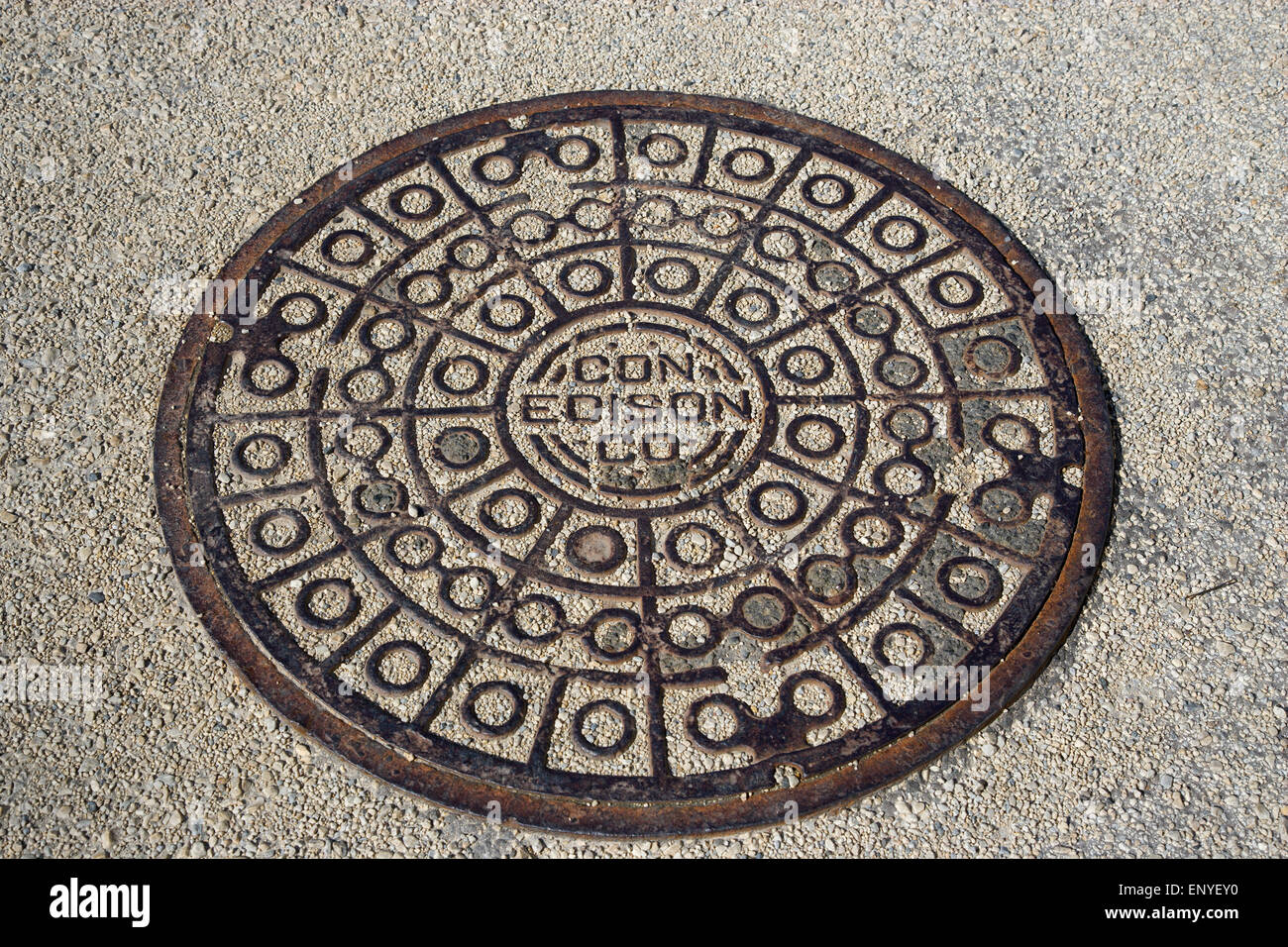 USA, New York, Brooklyn, Con Edison electricity company cast iron