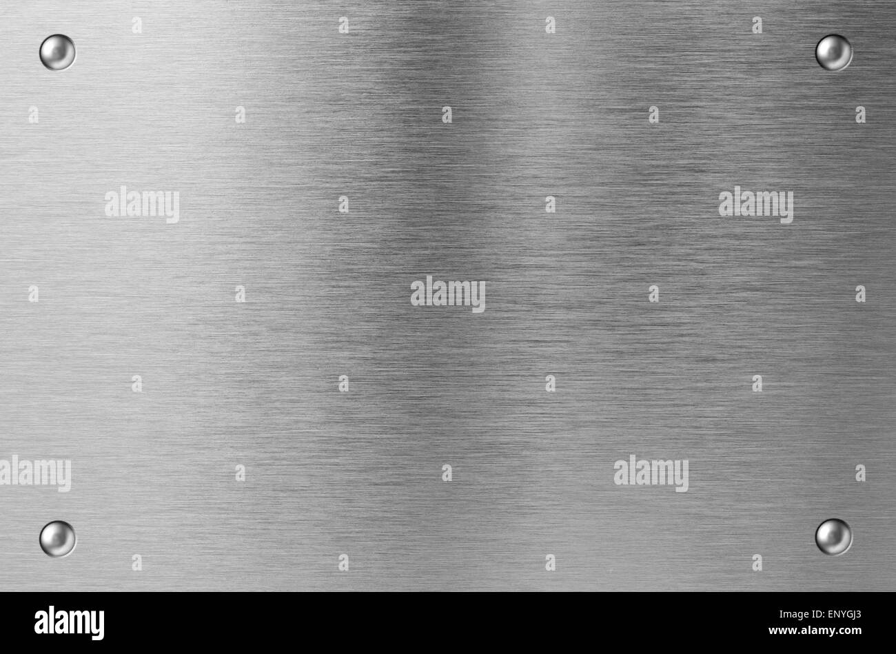 stainless steel metal plate with rivets Stock Photo Alamy
