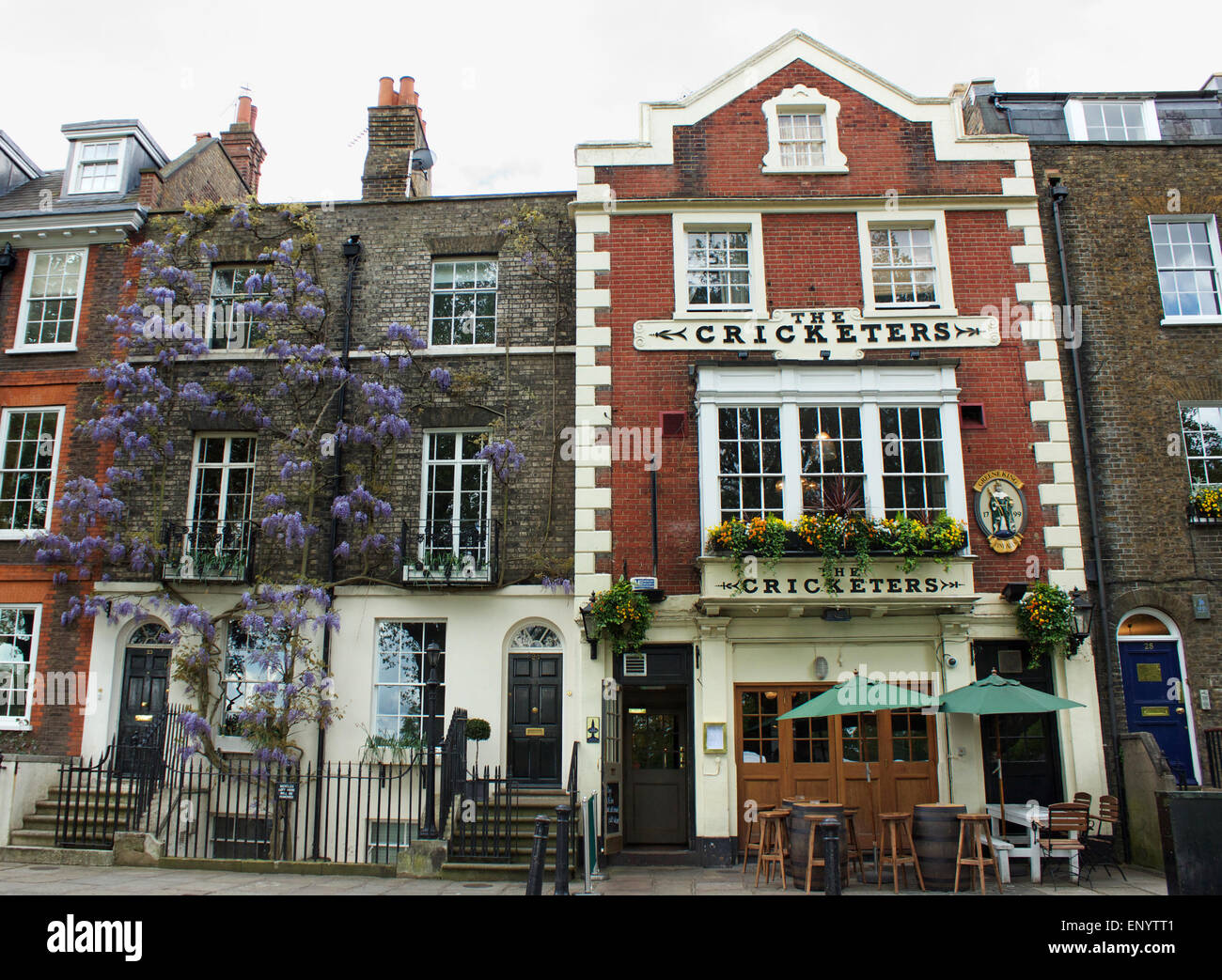 'The Cricketers' Pub, Richmond, Surrey, England Stock Photo