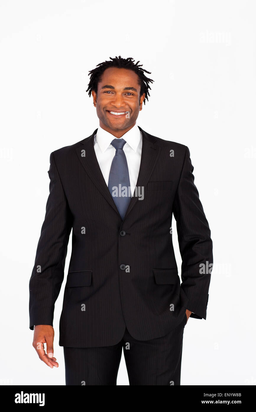 Portrait of smiling businessman looking at the camera Stock Photo - Alamy