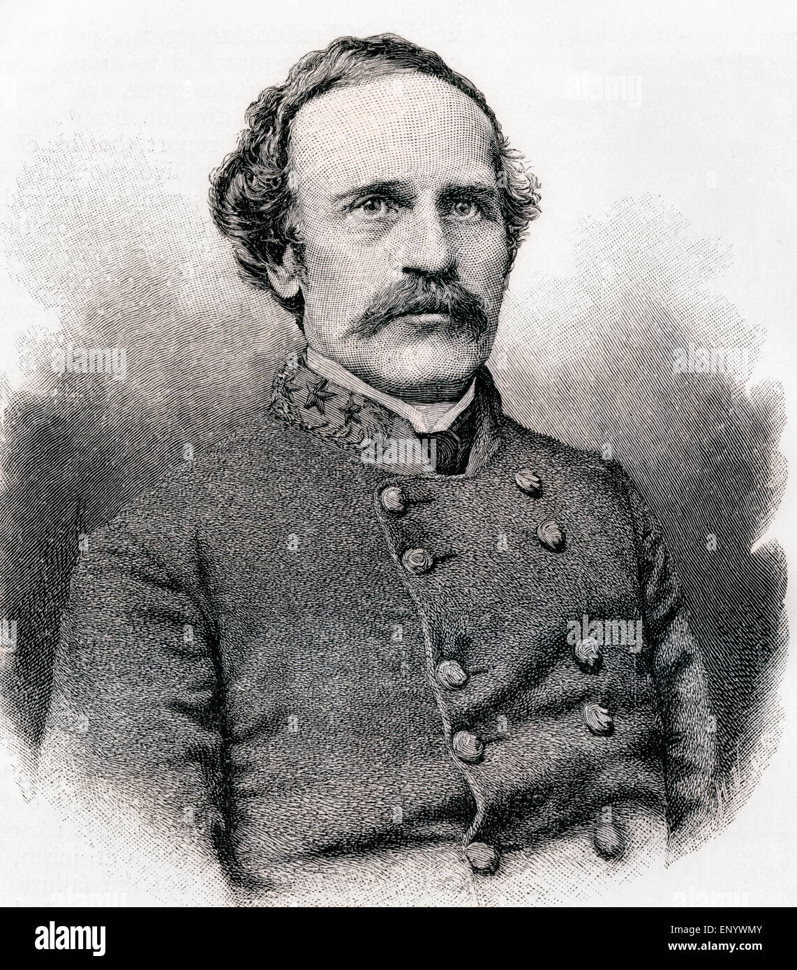 Bushrod Rust Johnson, 1817 –1880.  Northern-born Confederate general in the American Civil War. Stock Photo