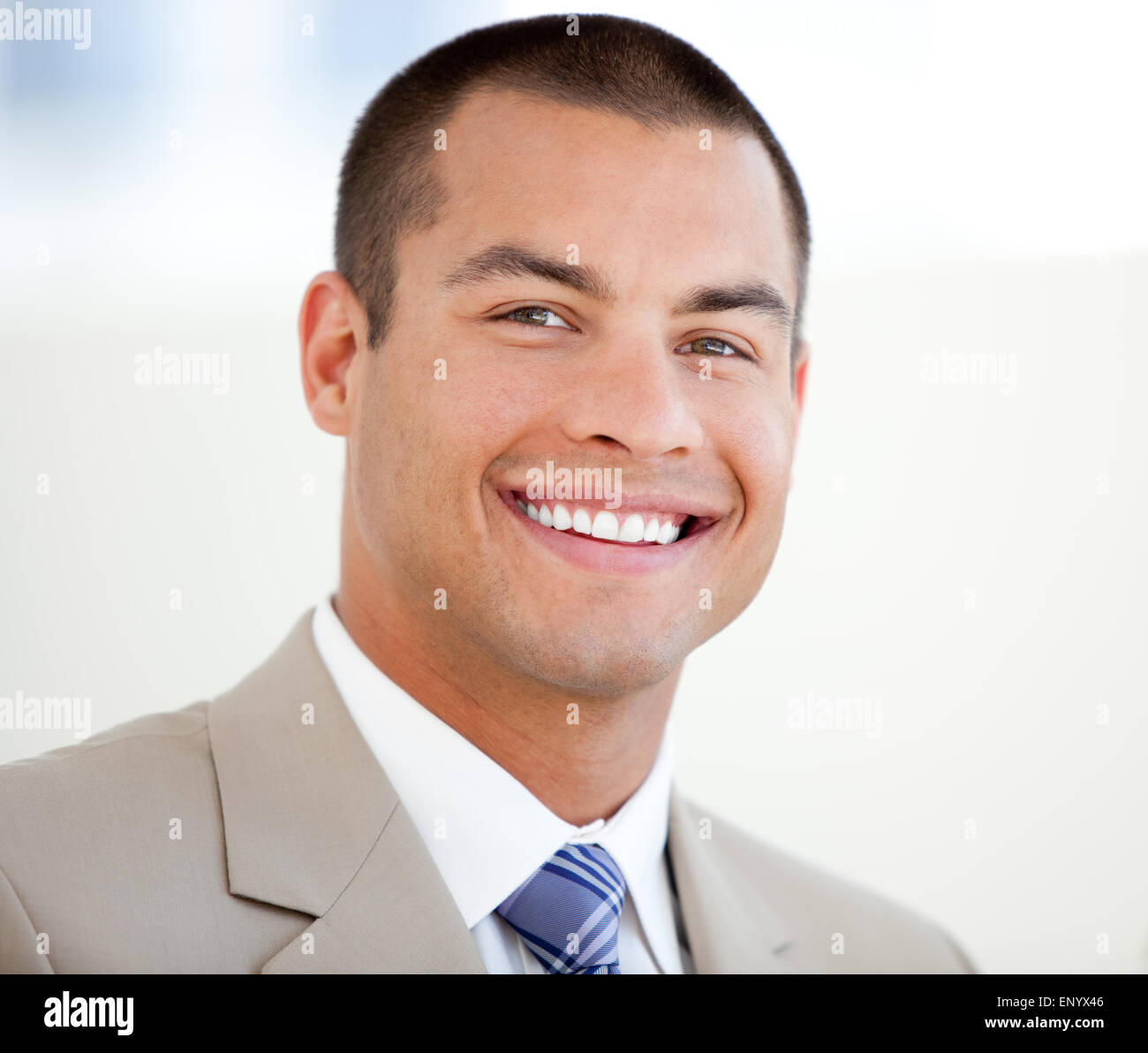 Portrait of a handsome businessman Stock Photo - Alamy