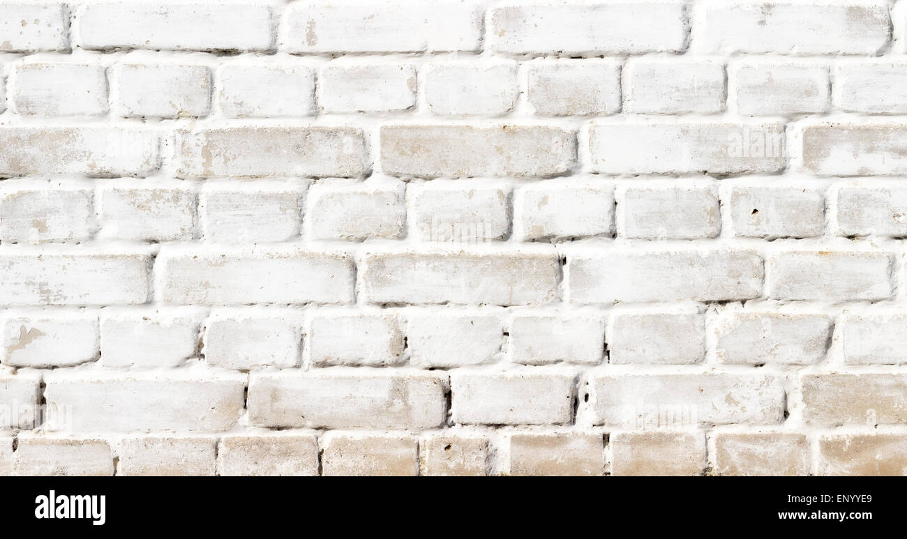 Background texture of a old white brick wall Stock Photo - Alamy