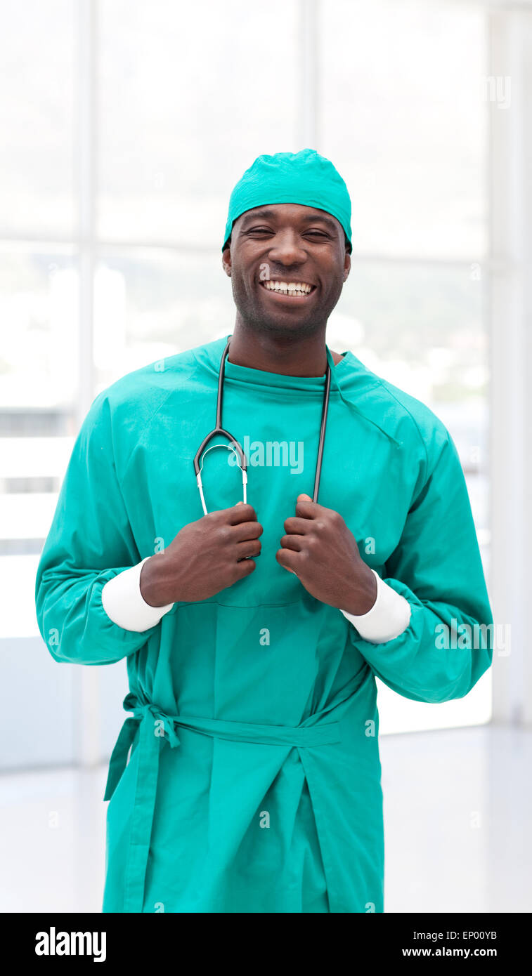 Surgeon holding a stethoscope Stock Photo - Alamy