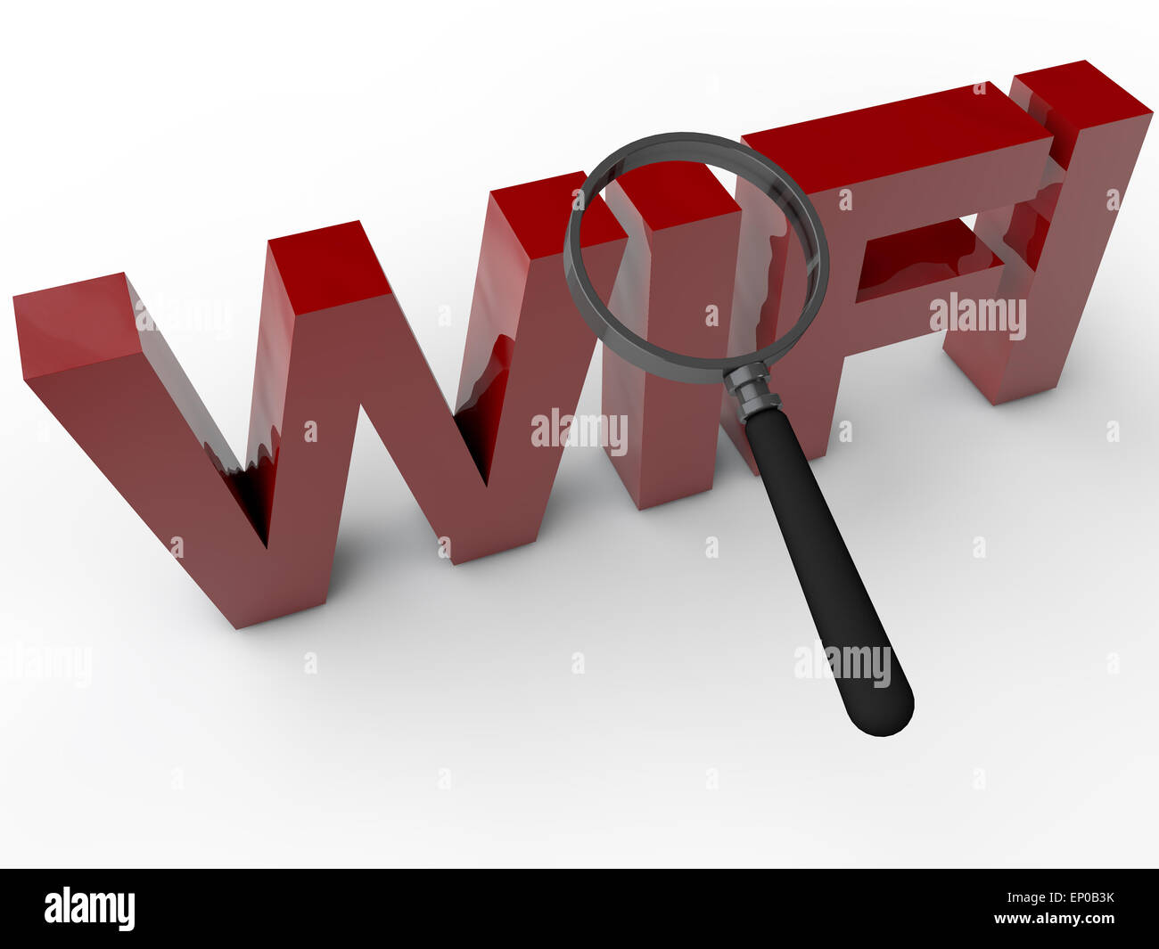WIFI - 3D Text over white Background Stock Photo - Alamy