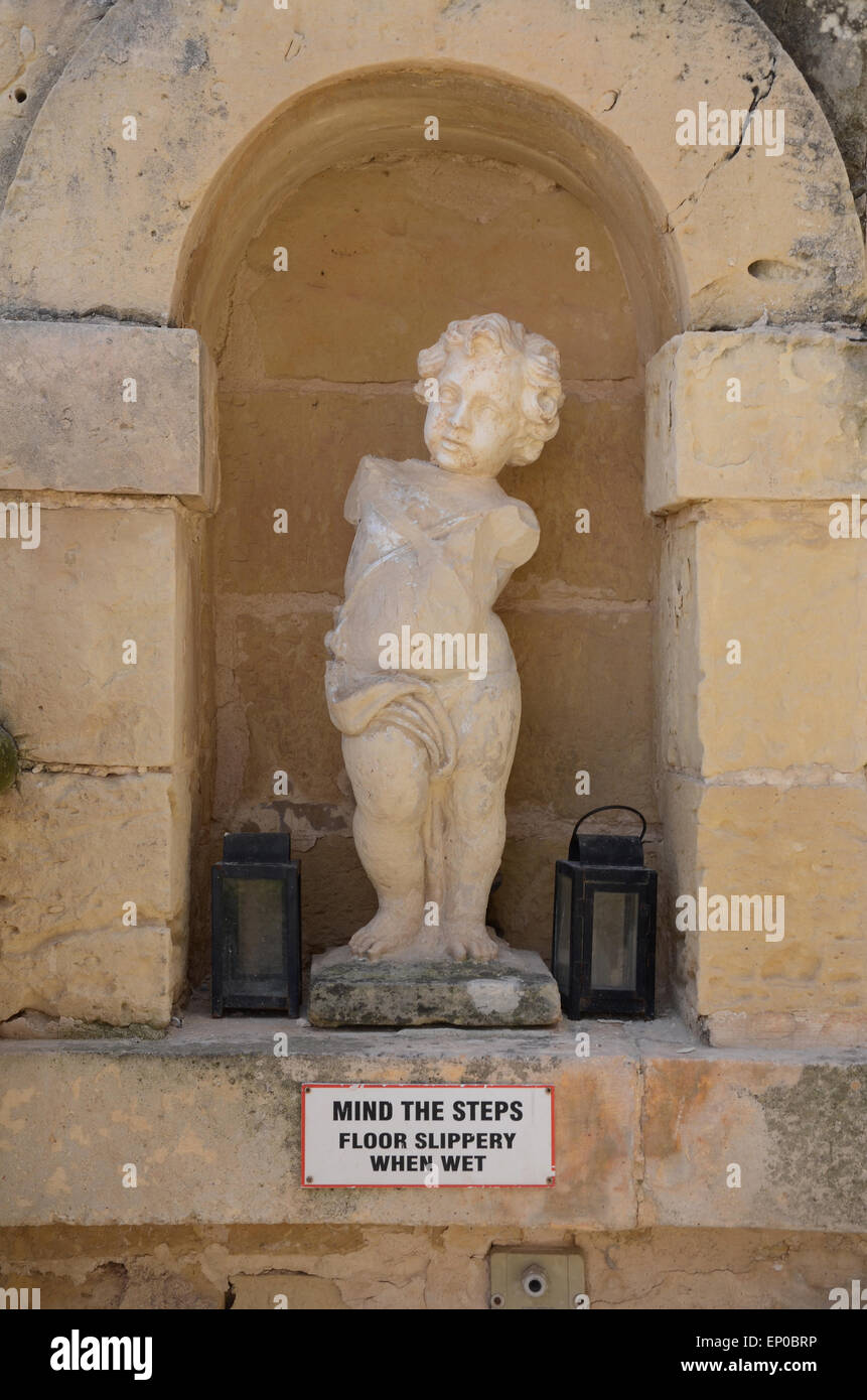 religious sculpture Mdina, Malta Mediterranean Stock Photo Alamy