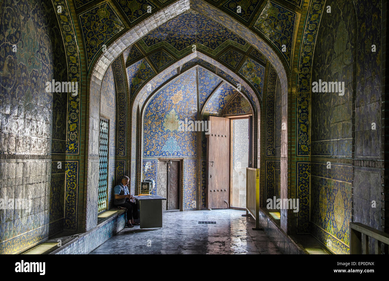 Masjed-e Sheikh Lotfollah Mosque,  Imam Square, Esfahan, Iran Stock Photo