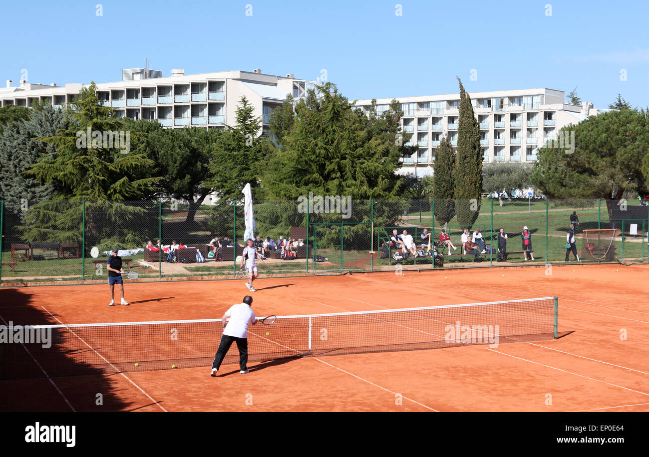 Tennis camp in Novigrad,Croatia Stock Photo - Alamy
