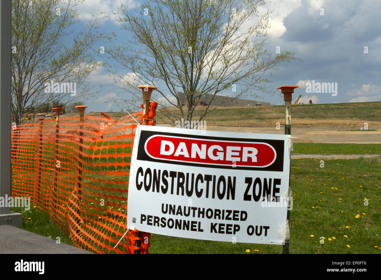 Somerset County, PA, USA - May 8, 2015 : Flight 93 National Memorial new visitors center under construction. Stock Photo