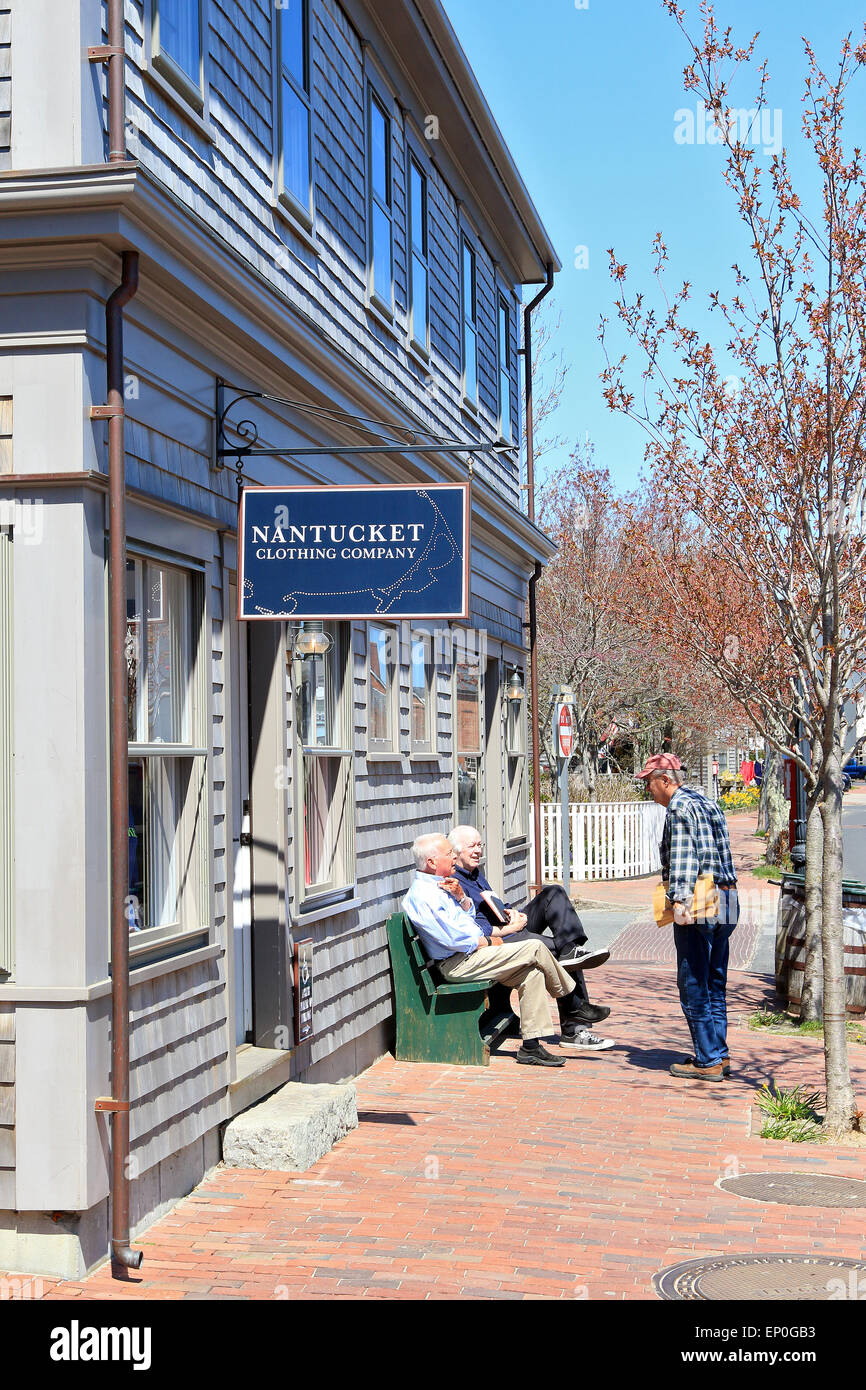 Nantucket Massachusetts on Nantucket Island. Gift shop on downtown