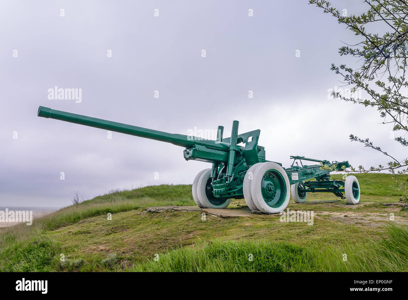 Cannon of times of World War II Stock Photo