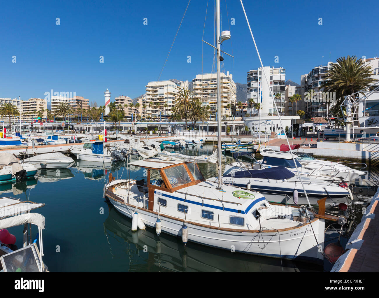 Marbella, Costa del Sol, Malaga Province, Andalusia, southern Spain. Sports Port.  Puerto Deportivo. Stock Photo