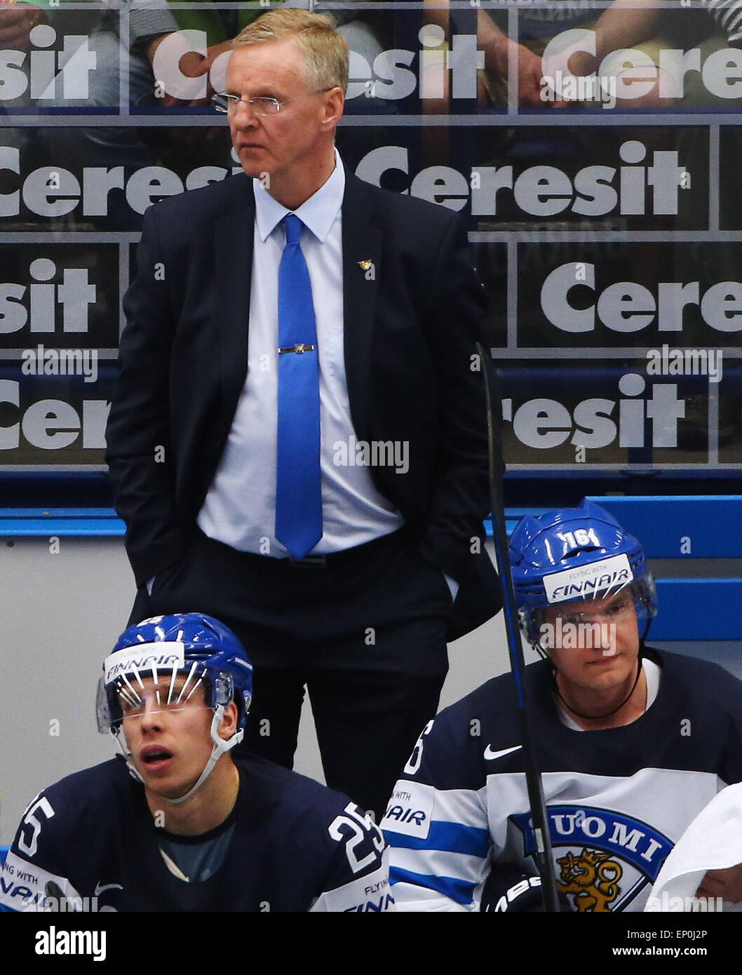 Ostrava, Czech Republic. 12th May, 2015. Finland's head coach Kari Stock  Photo - Alamy
