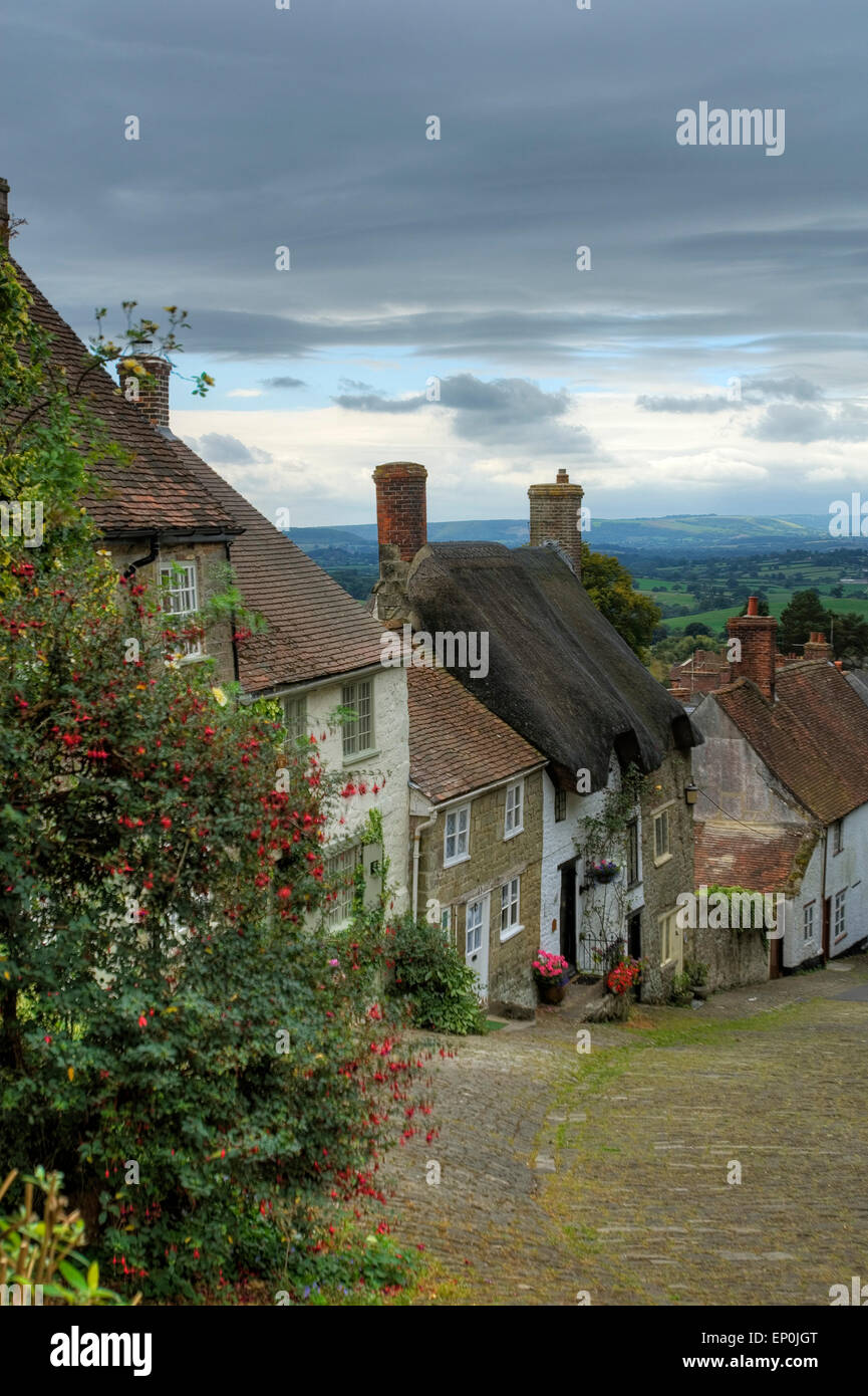 Gold Hill, Shaftesbury, Dorset, England, Europe Stock Photo Alamy