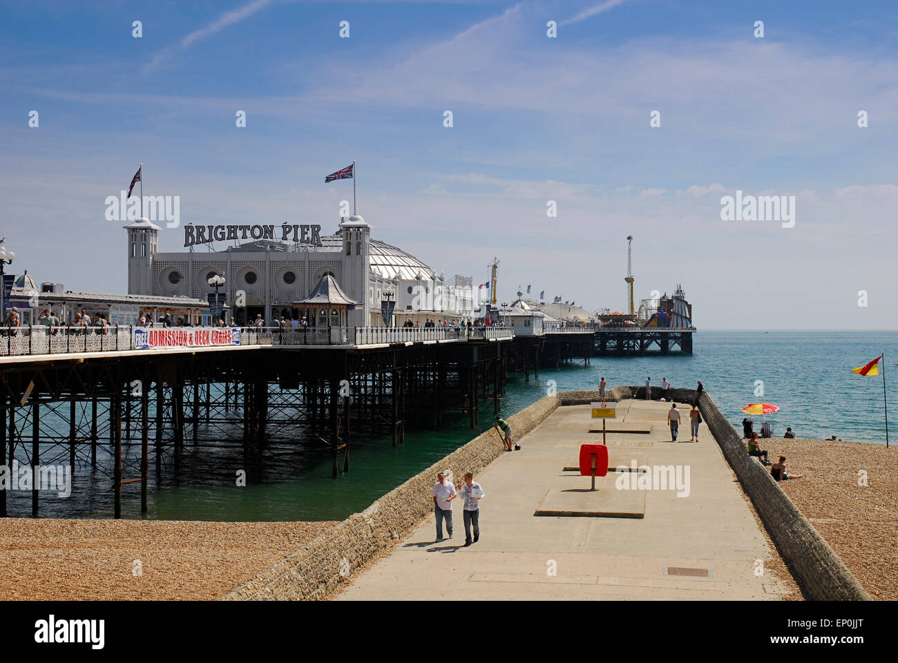 Pier and beachfront in brighton, east sussex, england, UK, europe Stock Photo