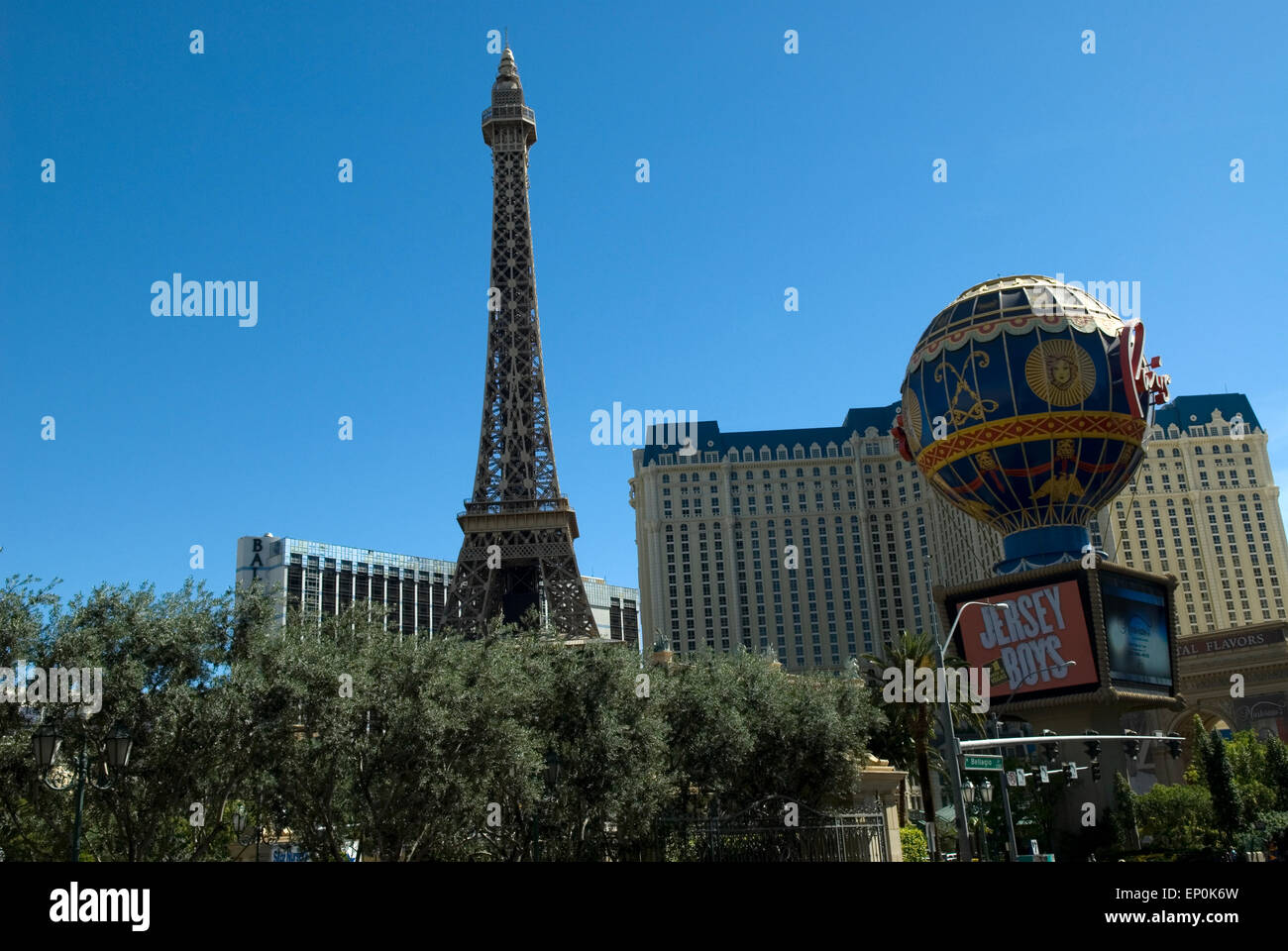 Paris Hotel & Casino Las Vegas Stock Photo