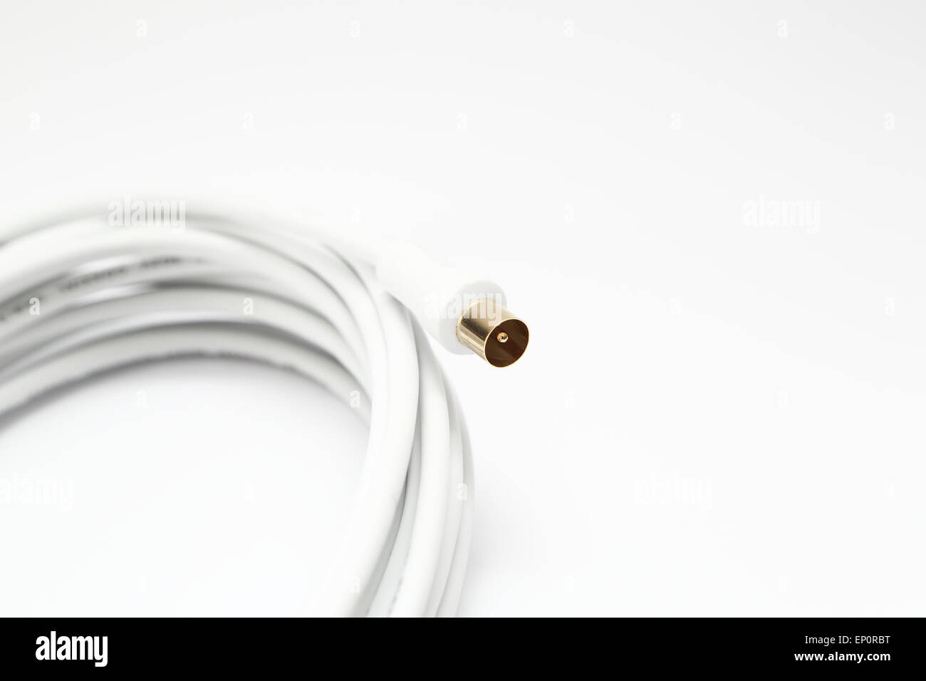 Coaxial cable for the connection of antennas Stock Photo Alamy