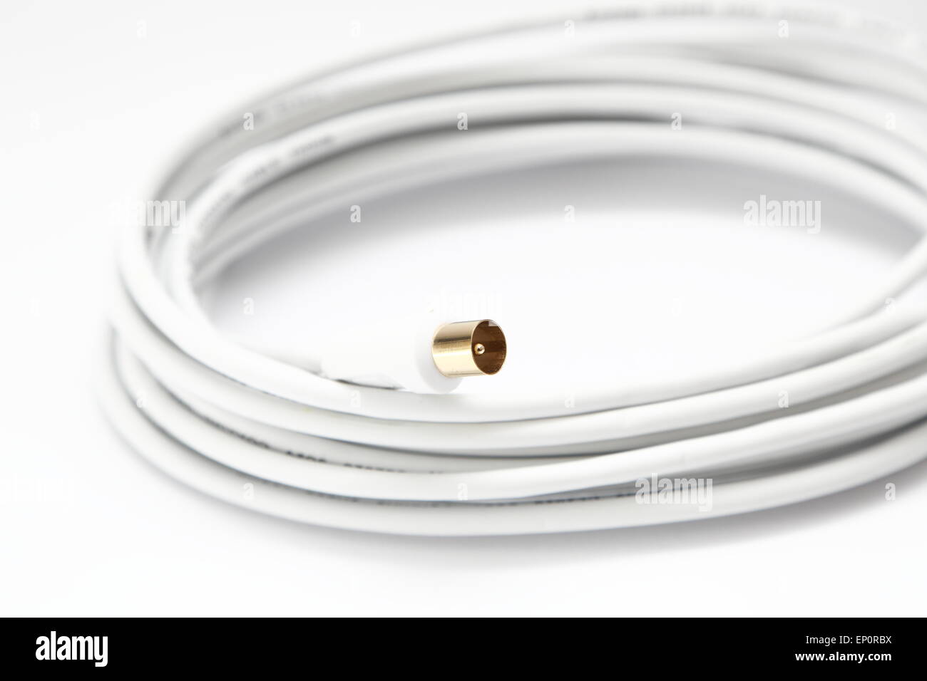 Coaxial cable for the connection of antennas Stock Photo Alamy