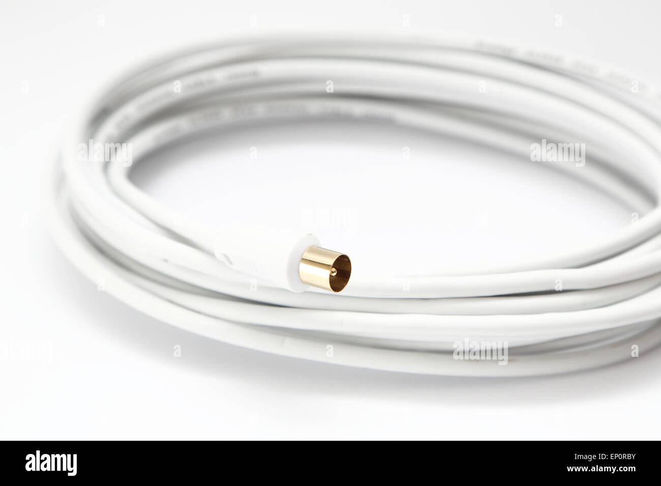 Coaxial cable for the connection of antennas Stock Photo Alamy