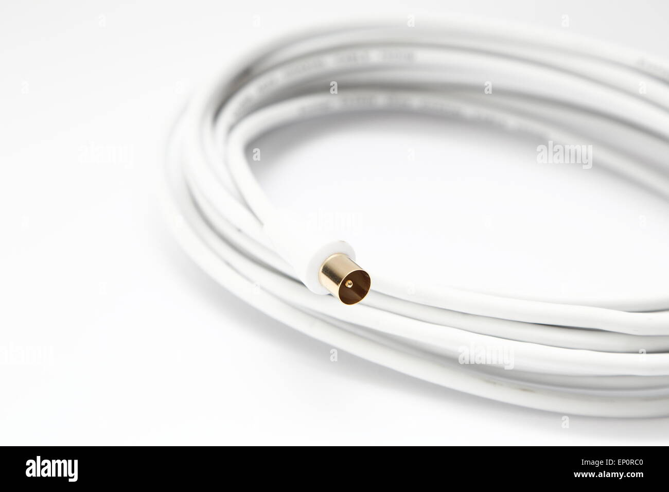 Coaxial cable for the connection of antennas Stock Photo Alamy