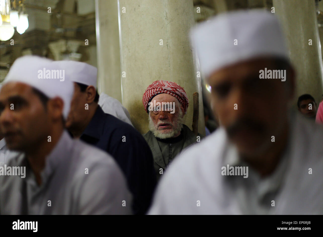 Cairo, Egypt. 12th May, 2015. Muslims attend a ritual ceremony to ...