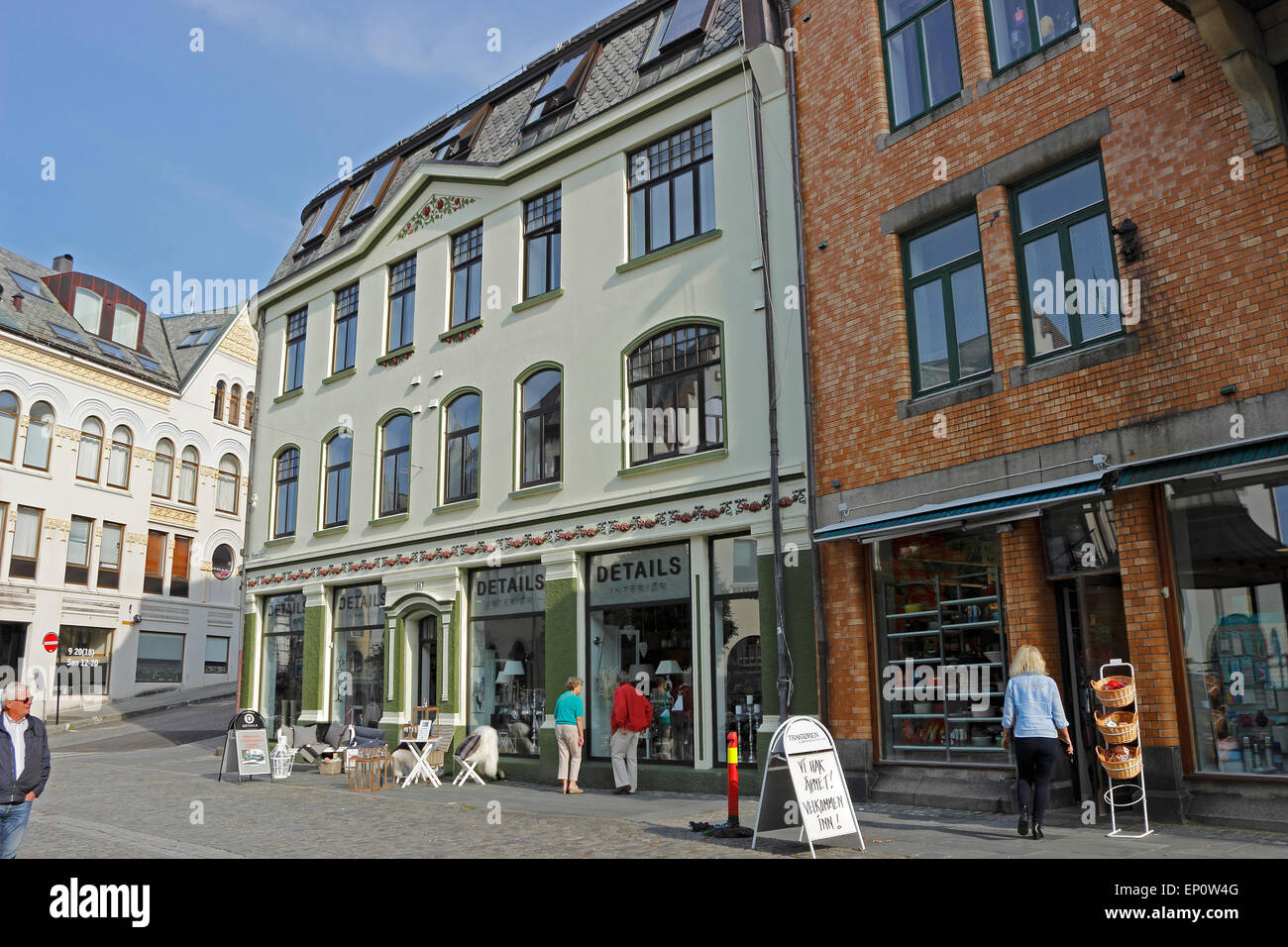 Kongens Gate Ålesund Alesund, Norway Stock Photo - Alamy