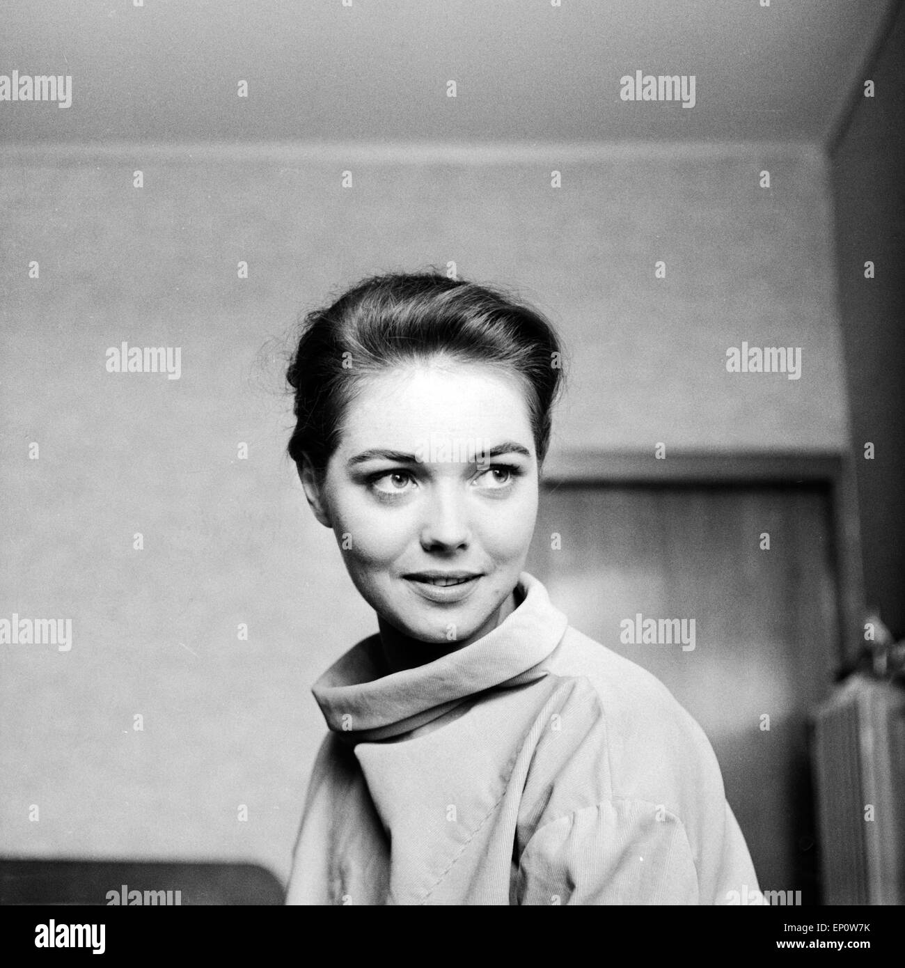 Deutsche Schauspielerin Ingeborg Schöner, Deutschland 1957. German actress Ingeborg Schöner, Germany 1957. Stock Photo