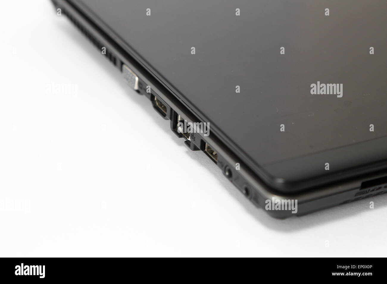 Different types of connections available on a computer Stock Photo Alamy