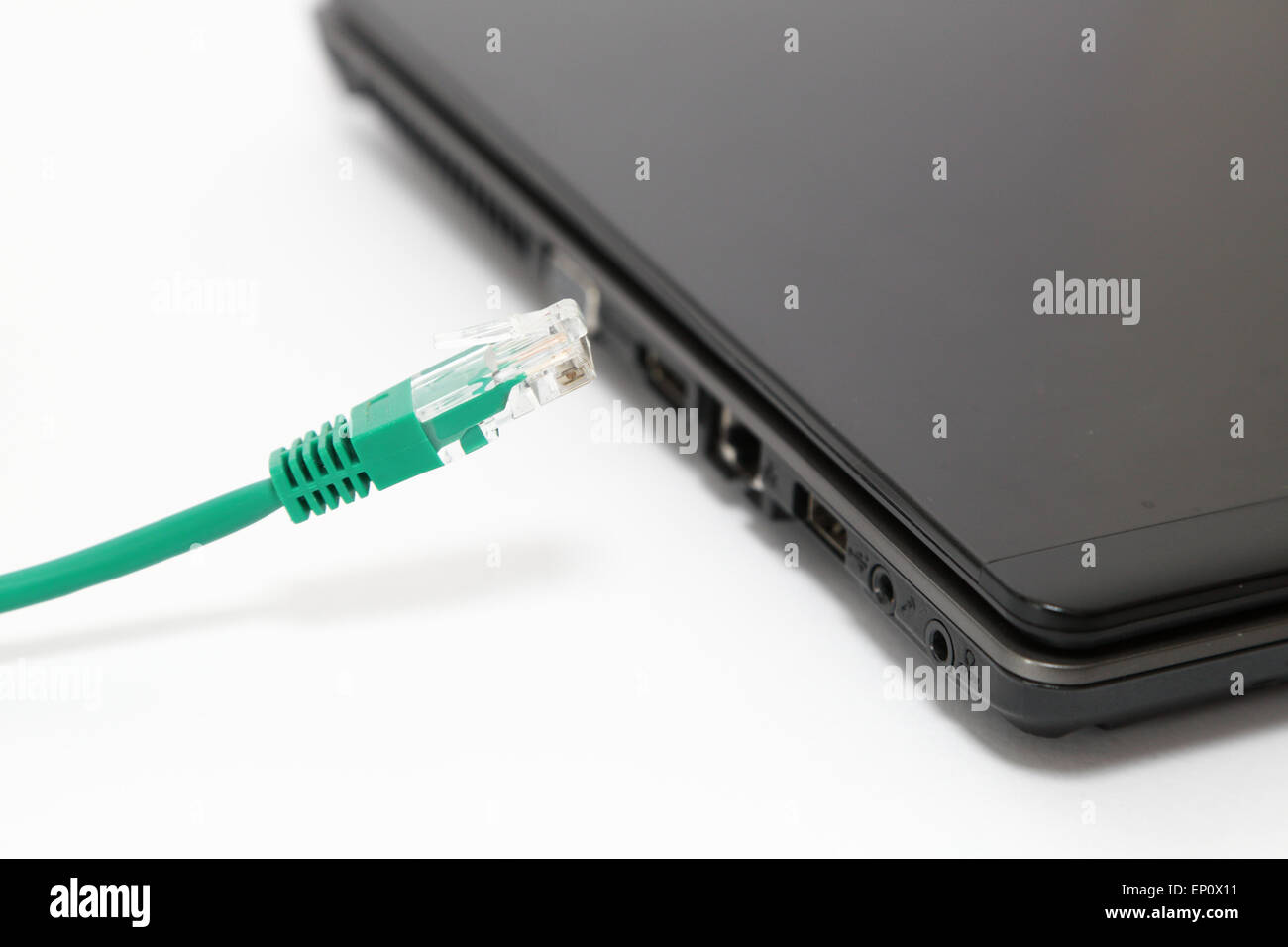 Different types of connections available on a computer Stock Photo Alamy