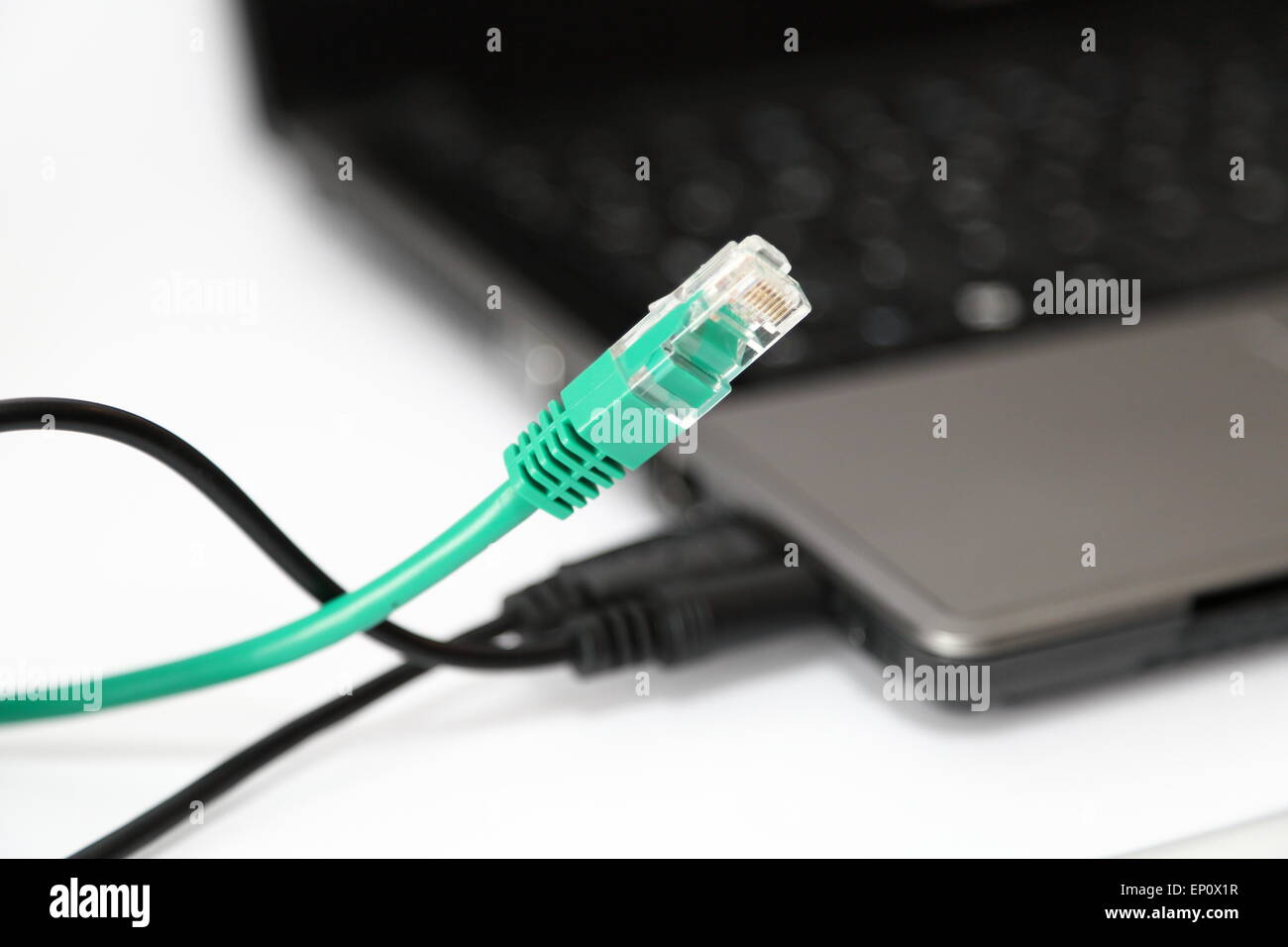 Different types of connections available on a computer Stock Photo Alamy
