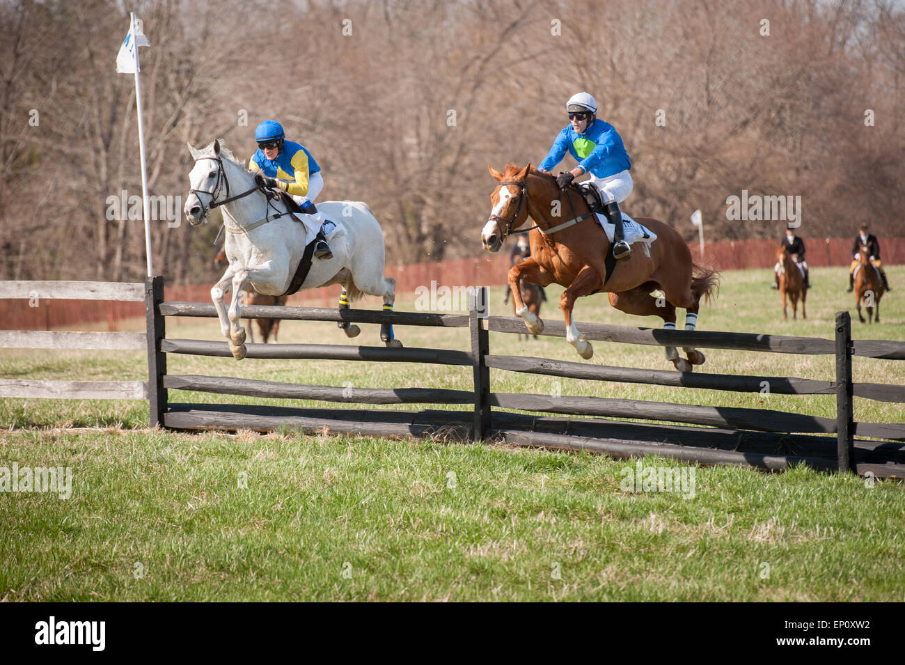 Jumping over a fence hires stock photography and images Alamy