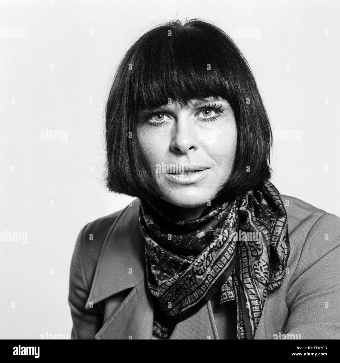 Deutsche Schauspielerin und Autorin Barbara Rütting, Deutschland 1970er ...