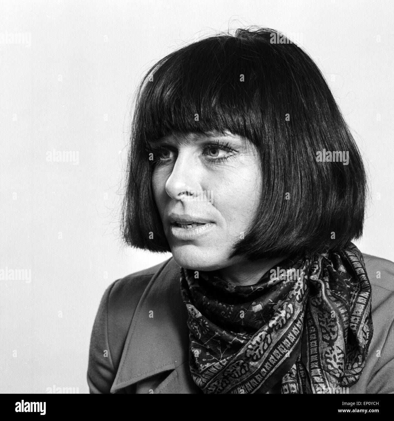 Deutsche Schauspielerin und Autorin Barbara Rütting, Deutschland 1970er ...