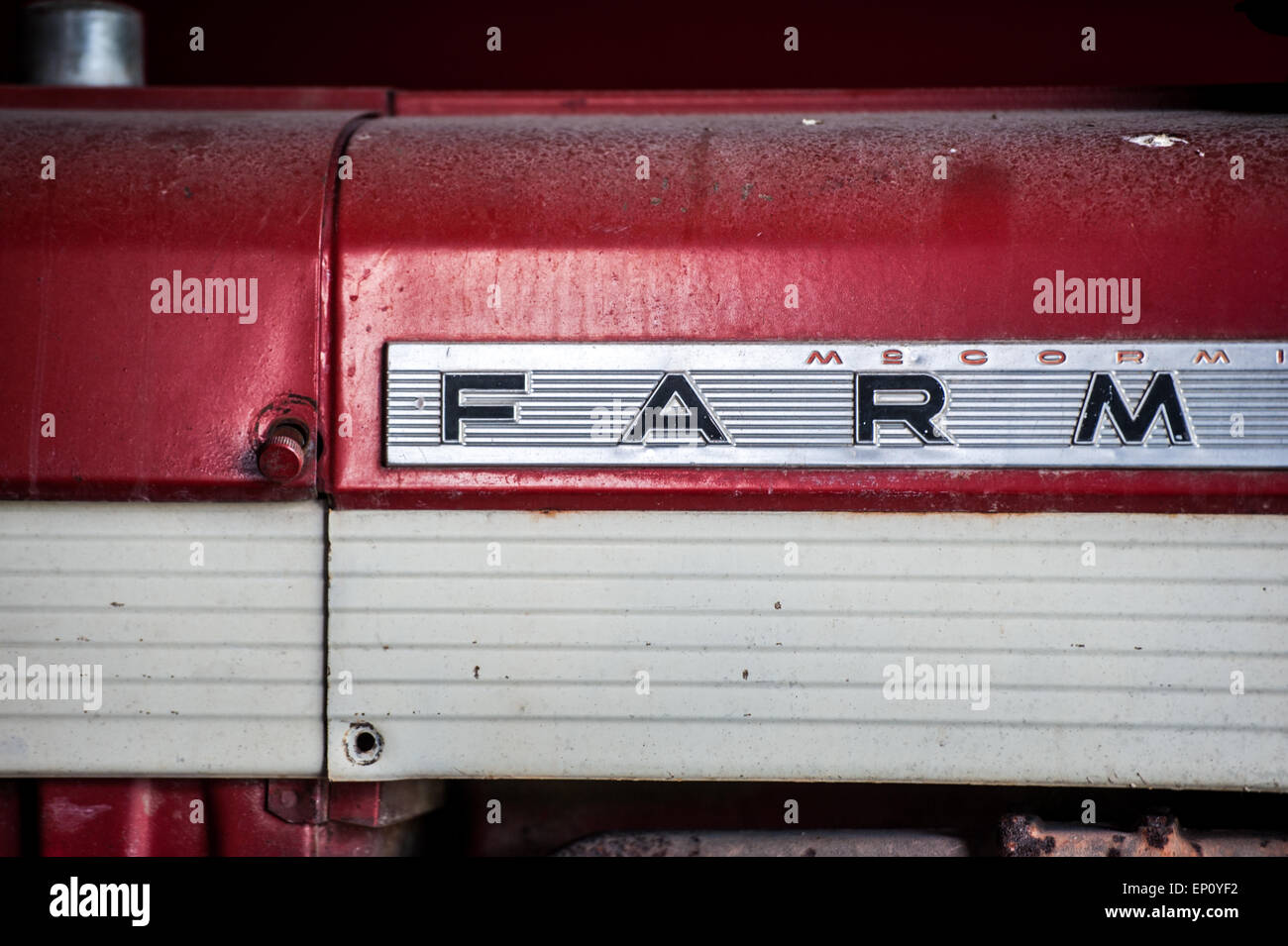 Close up of old Farmall tractor in Elizabethtown, Pennsylvania, USA Stock Photo