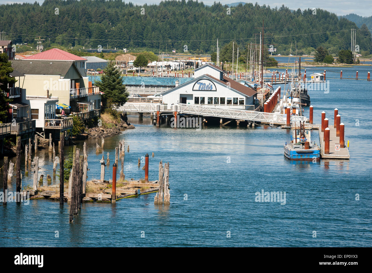 Mo's in Florence, Oregon on the Oregon Coast, USA Stock Photo Alamy