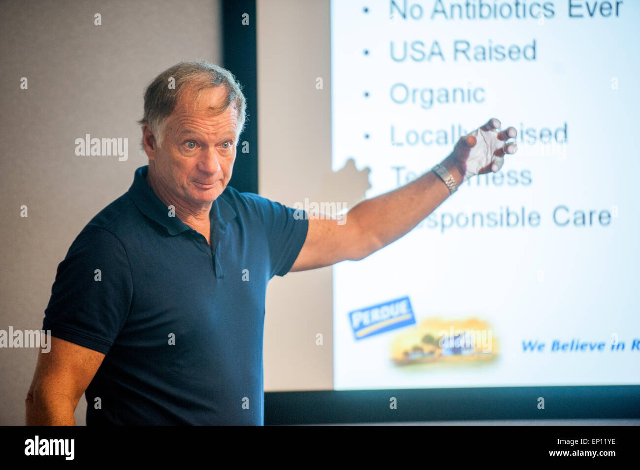 teacher in a classroom in Salisbury, Maryland, USA Stock Photo