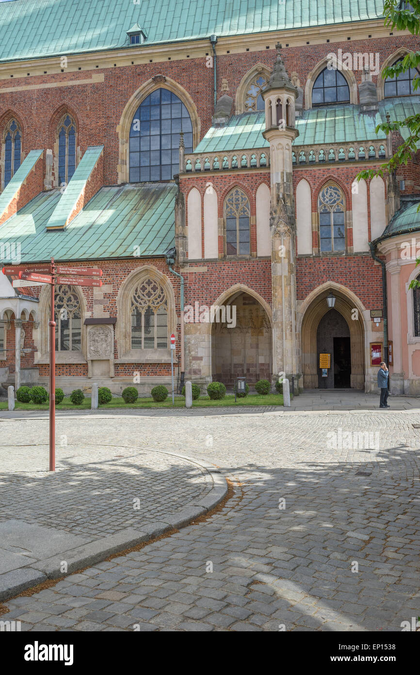 Wroclaw Ostrow Tumski Saint John's Cathedral sunny spring day Stock ...