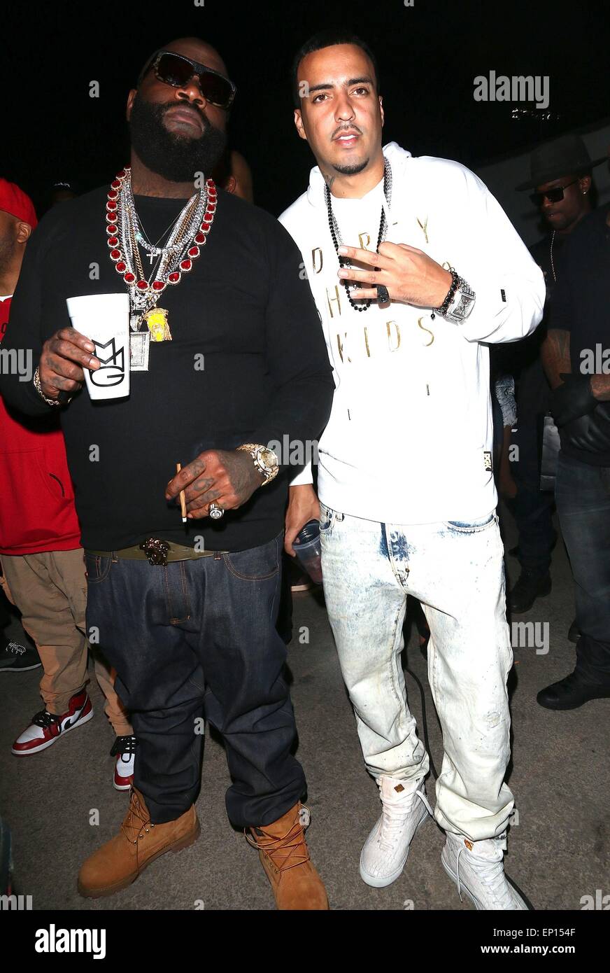 Rick Ross Shoots His New Music Video For The Song If They Knew Featuring K Michelle At Dgk Clothing Store On Fairfax Avenue Featuring Rick Ross French Montana Where Los Angeles California United