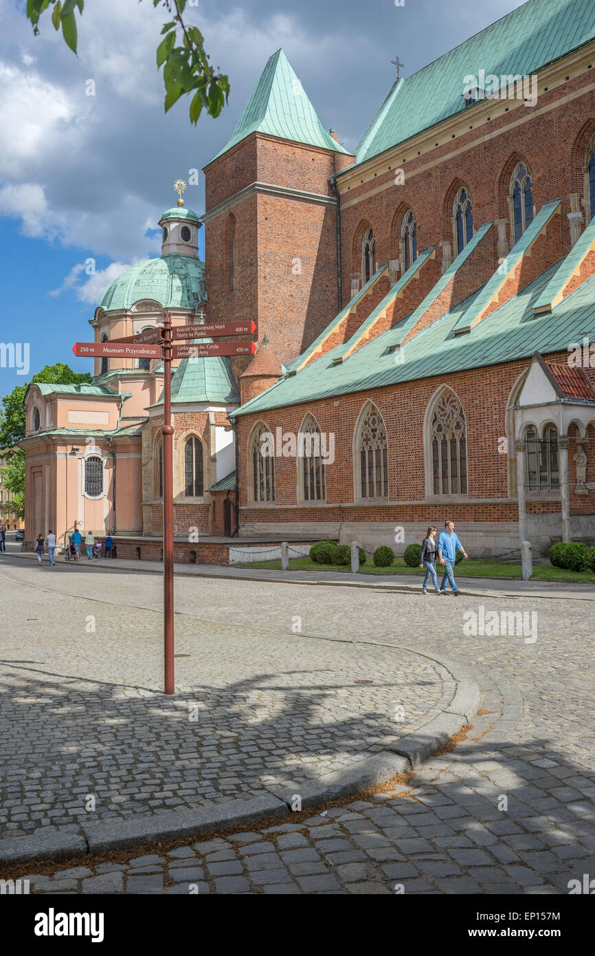 Wroclaw Ostrow Tumski Saint John's Cathedral sunny spring day Stock ...