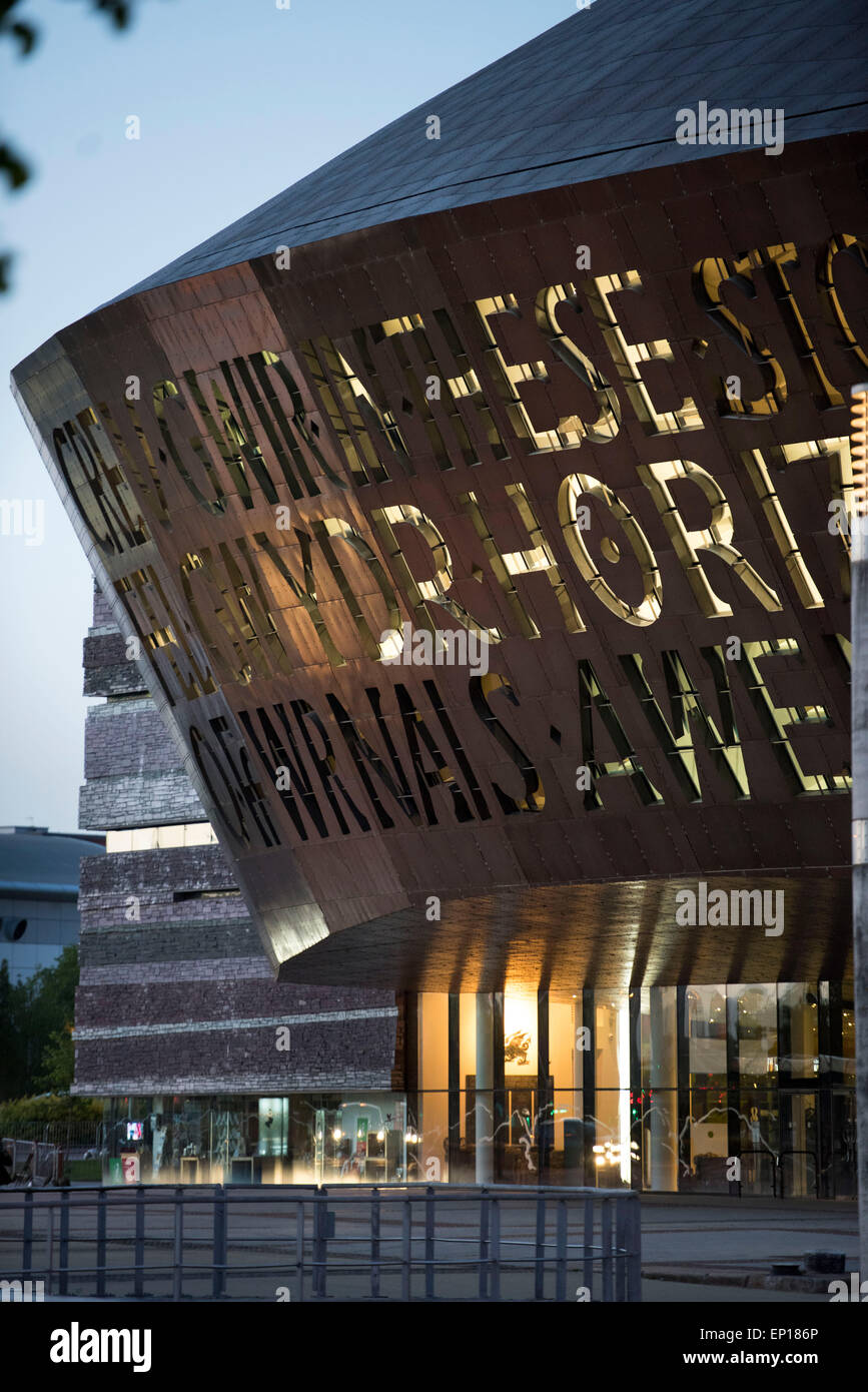 The Wales Millennium Centre at Cardiff, Bay, Wales. Stock Photo