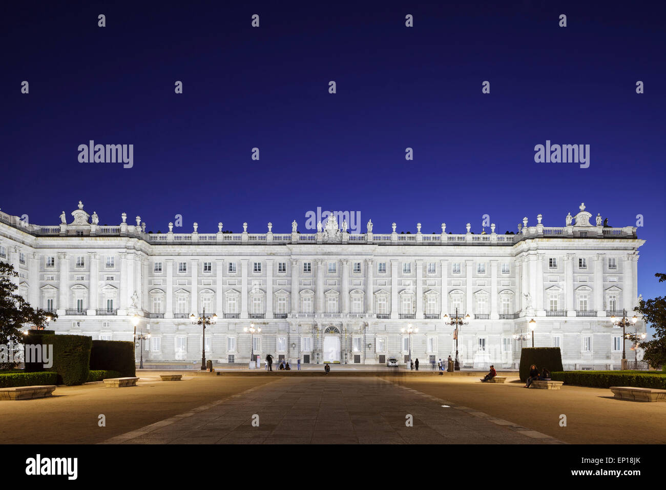 Royal Palace - Palacio Real, Madrid, Spain Stock Photo